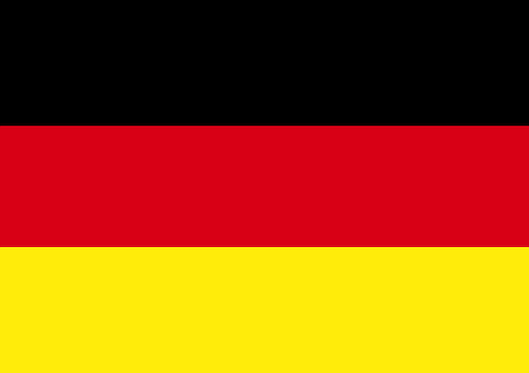 Das Bild zeigt die deutsche Flagge.